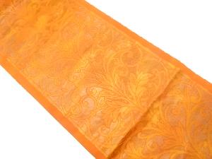 抽象唐草模様織り出し袋帯